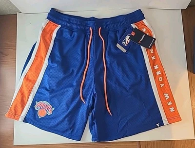 Pantalones Cortos de Baloncesto Fanatics New York Knicks Para Hombre Talla XL NBA Azul Naranja  Foto 1 de 4