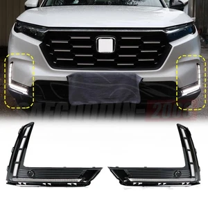For Honda CR-V 2023-2024 Front Fog Light DRL with Sequential Turn Lights&Wiring - Picture 1 of 12