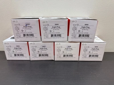 Lote de 7 Novos Plugues de Lâmina Reta Ângulo Legrand 3869 NEMA 6-30 6-50 30A 50A 250V - Imagem 1 de 4