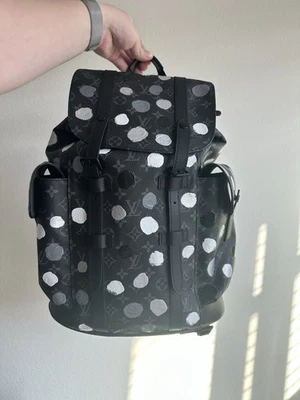 Louis Vuitton Kusama Christopher MM Backpack Eclipse Dots 2023 – Brand New - Image 1 of 4