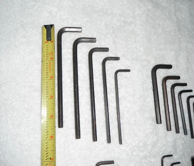 V- Series Craftsman L- Shaped Allen Wrenches- Long & Short- Lot of (22) Magnetic - Image 1 of 4