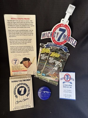 Lote de paquete de regalo de torneo de golf Mickey Mantle 1997 celebridades Foto 1 de 4