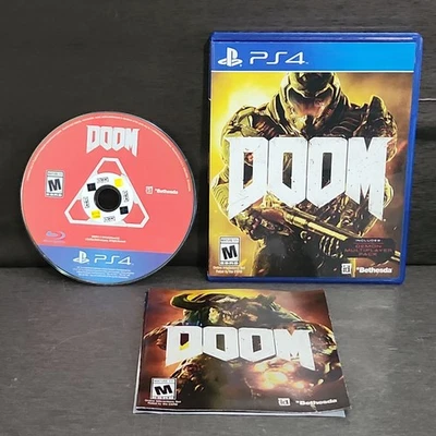 Doom PlayStation 4 PS4 Complete Refurbished - Image 1 of 4