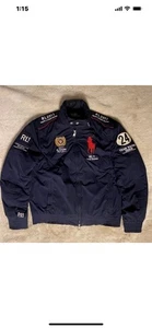 XXL Vintage POLO RALPH LAUREN USA Racing Jacket 2011 Bomber Size 2XL Navy Sport - Picture 1 of 17