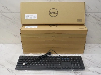 Лот из 8 Dell KB216-BK-US тонкий USB проводная клавиатура - черный - Изображение 1 из 4