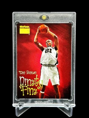 Skybox Premium Tim Duncan 1998-99 “Ninety Fine” lámina holo roja #206 🔥rara SP🔥 Foto 1 de 4