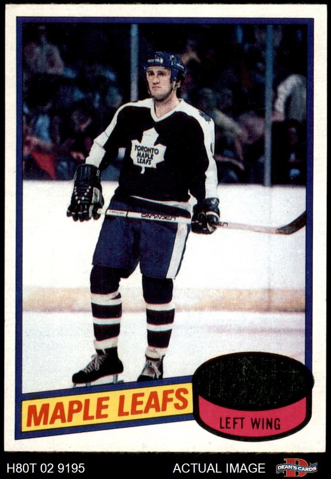 1980 Topps #118 Dan Maloney Maple Leafs 7.5 - NM+ - Image 1 of 1