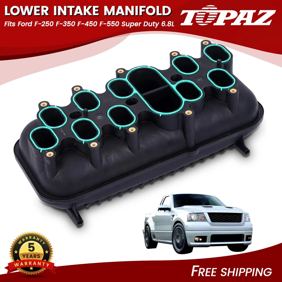 Colector de admisión inferior para Ford F-250 F-350 F-450 F-550 Super Duty 6,8 L 615-279 Foto 1 de 4
