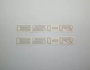New 1987-1989 Mitsubishi STARION ESI-R ESI Front Fender Decal Pair Wide Body - Picture 1 of 4
