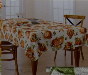 Mantel oblongo Celebrate Fall Together Pumpkin 60x102 nuevo con etiquetas - Imagen 1 de 2