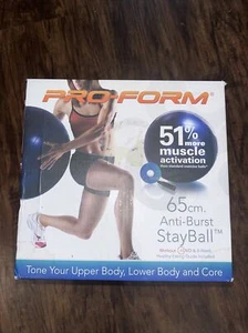 Pro-Form Anti-Burst 65 Cm Exercise Ball Work Muscles You Didn’t Know You Had!!! - Picture 1 of 2