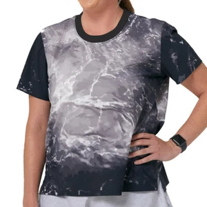 RIP-IT Women's Short Sleeve Training Top - No One Fights Alone Collection (Black - Picture 1 of 8