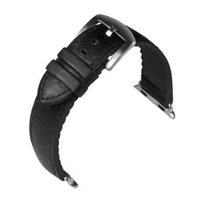 Bracelet Montre Smartwatch Cuir, Silicone Noir De EUTec - 22, 24 MM - Bild 1 von 1