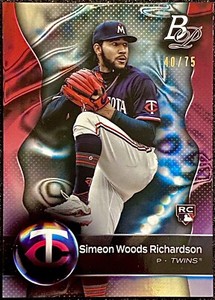 2023 Bowman Platinum 999.5 Simeon Woods Richardson #/75 RC Minnesota Twins #99