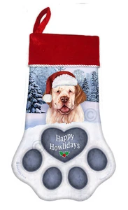 Christmas Stocking - Orange and White Clumber Spaniel - Picture 1 of 1