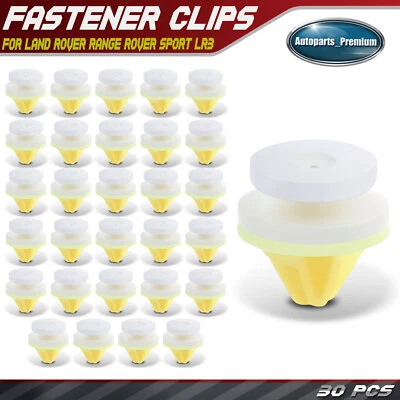 30 piezas clips de retención de molduras de nailon de 10,2 mm para Land Rover Range Rover Sport LR3 Foto 1 de 4