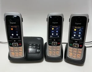 Gigaset C430a - Trio 3x Cordless Phone Handset - Answer Machine Landline - Zdjęcie 1 z 12