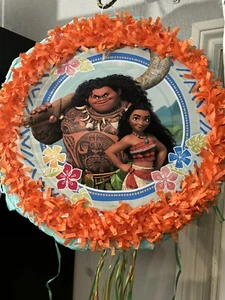 Moana Pull String Piñata- Decoration, Party Game, Candy Holder Party NEW - Picture 1 of 2