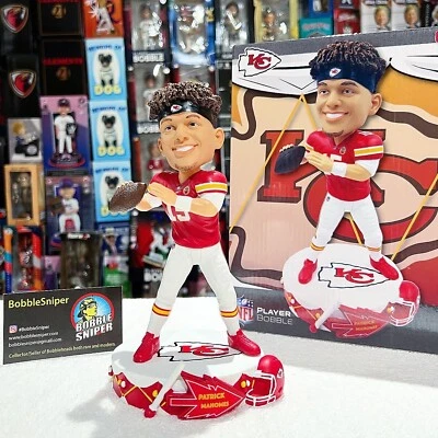 "Patrick Mahomes Kansas City Chiefs ""Drum Base"" дебютант NFL ограниченное издание качающаяся голова" - Изображение 1 из 4