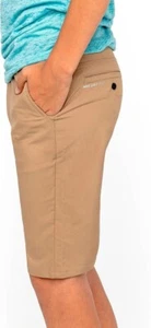 Hurley Shorts Boys Size 10 Nike Dri-fit 26 Waist 8in Inseam Khaki - NWT - Picture 1 of 6