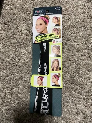 Diademas Scunci Everyday & Active blancas y negras (3 piezas) Foto 1 de 2