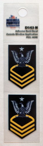 US NAVY SENIOR CHIEF PETTY OFFICER SET OF 2 SMALLER STICKERS - MADE IN ...