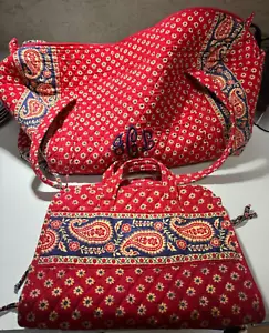 Vera Bradley Cosmetic Bag/Jewelry & Duffle Bag with Initals - Picture 1 of 4