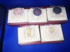 2018 Temple of Heaven Panda Brass Copper COA #10 Set - Picture 1 of 4