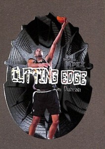 1999 Skybox Apex Cutting Edge Die-Cut Insert #9 of 15CE Tim Duncan