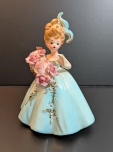 Figura Rosas Josef Originals Flower Girl Series Ojos Negros De Colección - Imagen 1 de 7