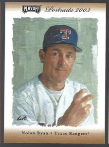 2003 PLAYOFF PORTRAITS NOLAN RYAN 30/50 RANGERS GAME USED WORN BAT JERSEY #56 - Picture 1 of 2
