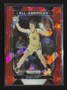 2024 Panini Prizm Draft Picks - All American Red Ice Prizm #15 Zach Edey (RC) - Picture 1 of 4