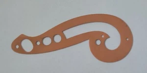 VINTAGE PLASTIC DRAFTING CURVES RULER TEMPLATE USSR - Picture 1 of 4
