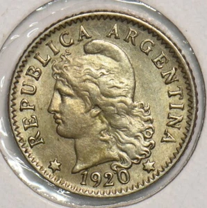 Argentina 1920 5 Centavos BU 299188 combine shipping - Picture 1 of 2