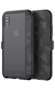 Open Box Tech21 Evo Wallet Case Cards Storage Apple iPhone X/XS Black Camo Grey - Picture 1 of 3