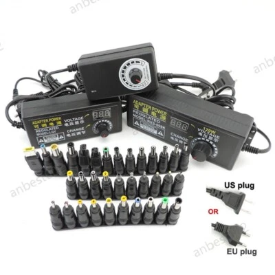 220V AC to DC 3V 12V 24V 15v 9V-24V Adapter Adjustable Power Supply 1/2/3A 34pin - Image 1 of 4