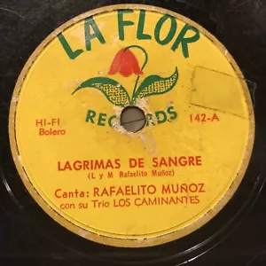 Raphaelito Munoz Bluttränen / Liebeswahnsinn SELTEN Latein 10"" 78 RPM Bolero - Bild 1 von 4