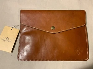 Patricia Nash Italian Leather Midi Tech Portfolio for Apple iPad Tan NWT - Picture 1 of 8