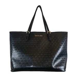 Bolso de mano/bolso de mano grande de charol negro MICHAEL KORS MK - Imagen 1 de 7