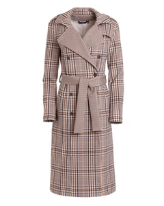 Chequered Womens Coat Jacket Size 10 Brown Beige Smart Casual BNWT Brand New π€ - Picture 1 of 15