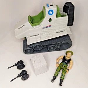 GI JOE Sgt. Schlachtfigur & Triple T Fahrzeug original ARAH nicht neuwertig - Bild 1 von 11