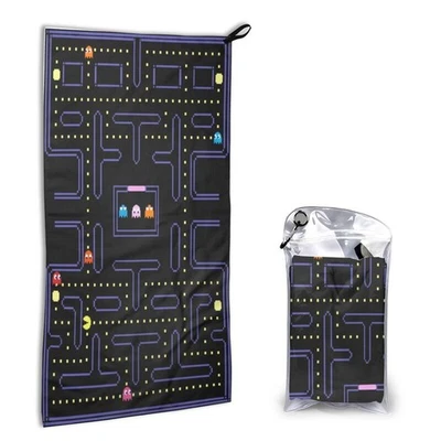 Toalla de secado rápido impresa a una cara Game Pac Man toalla de exterior 16x31,5 pulgadas Foto 1 de 4