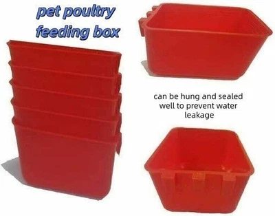 10 square food bowls each with a capacity of 8 ounces, which can be hung - Image 1 of 4