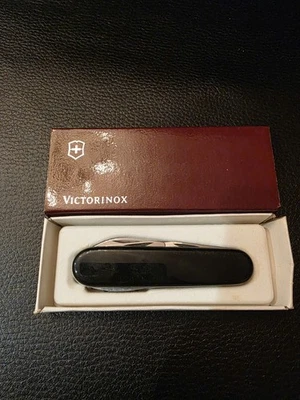 Canivete suíço Victorinox 6 funções aço inoxidável multi-ferramenta preto nova caixa - Imagem 1 de 2