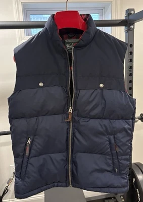 WOOLRICH Navy Blue Duck Down Puffer Vest Men's M Excellent Condition Medium - Image 1 of 4
