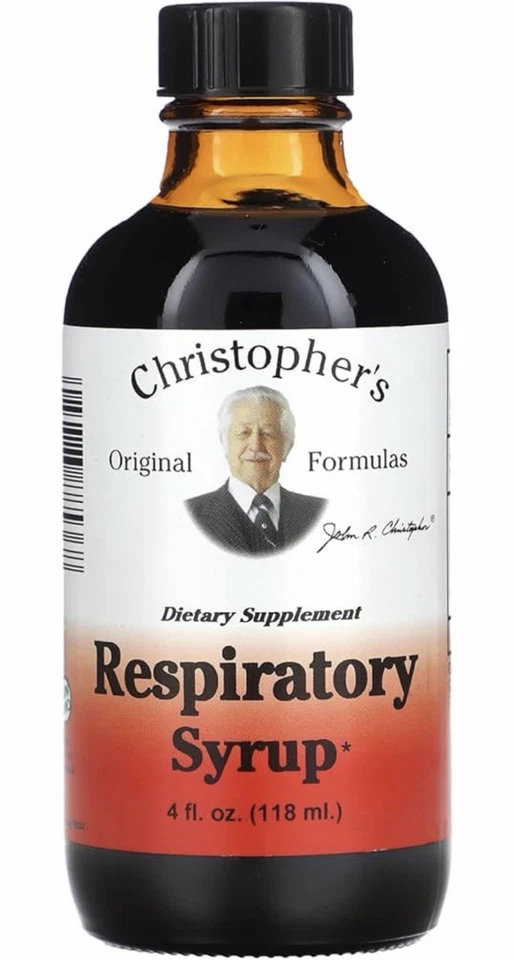 Jarabe respiratorio Christopher’s Original Formulas 4 fl oz (118 ml) Foto 1 de 2