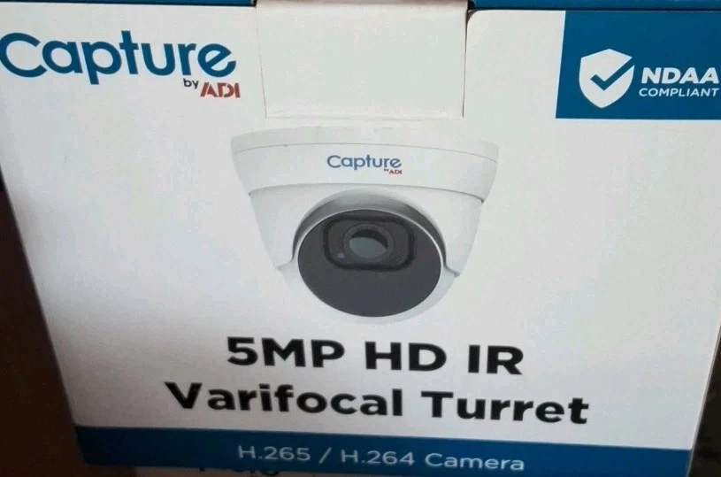 Capture BY ADI 5MP CCTV Camera HD  IR Varifocal Turret -Brand New - Free P&P (3) - Image 1 of 1