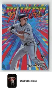 2025 Topps Chrome #PP-21 Coby Mayo Power Players Rookie Insert Orioles - Picture 1 of 2