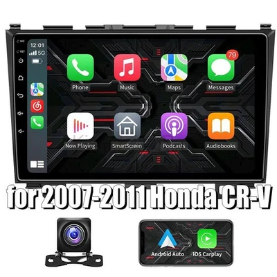 For Honda CR-V 2007-2011 9" Android 13 fit for Carplay + RearView Camera - Image 1 of 4