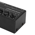 Stereo Mixer Passive 4 Channel Audio Line Mini Portable For Computer Pho WPD